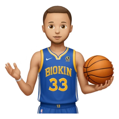 Stephen Curry in basketball player sticker