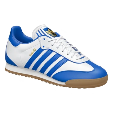 Adidas Samba blanche et bleue sticker