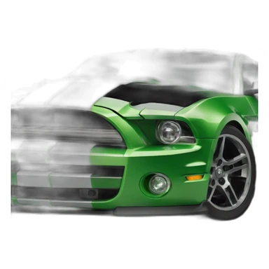 Shelby-gt500-car-green sticker
