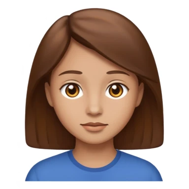 I am kinda ok looking with brown hair sticker