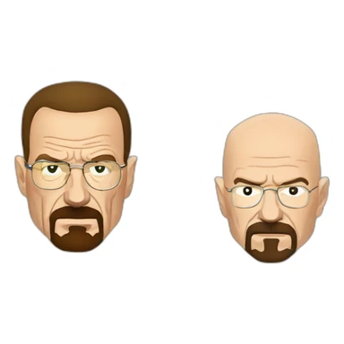 Walter white ans jesse pinkman sticker