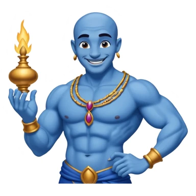 the genie from Aladdin's lamp
 sticker