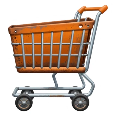 shopping cart vintage like a sticker sticker