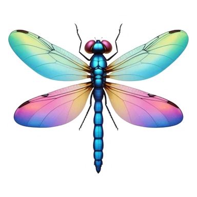 Peaceful Dragonfly color  sticker
