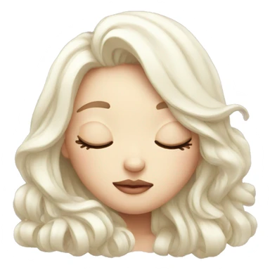 white girly too sleepy sticker