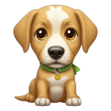 Chien sur un tortue sticker