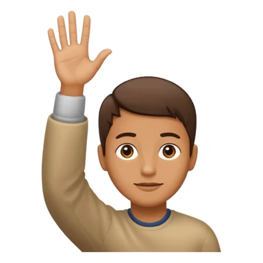 a person have one hand upwards and the other downwards sticker