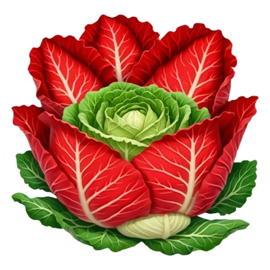 Korean kimchi cabbage leaves sticker