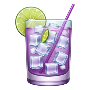 Cocktail light purple sticker