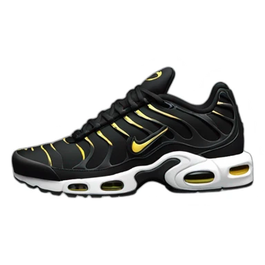 3D perspective nike tn black sticker