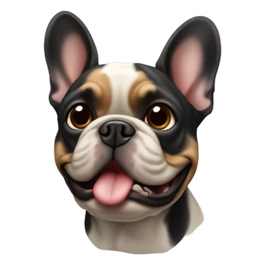 French bulldog black &tan  sticker