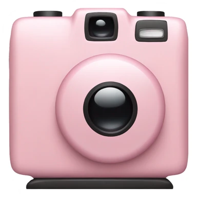 camera soft pink color  sticker