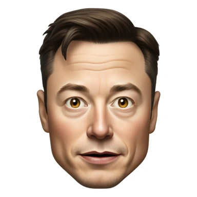 photorealistic elon musk sticker