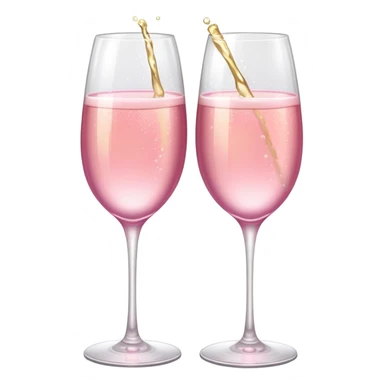 Girly aesthetic Two Champagne glass clink with pretty sparkle sticker
