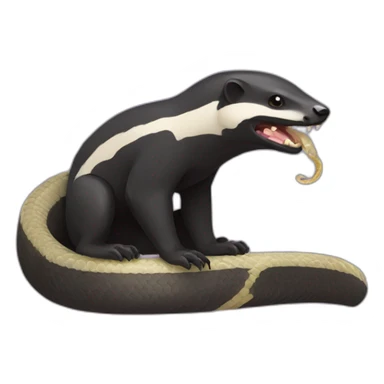 Honeybadger eat snake sticker