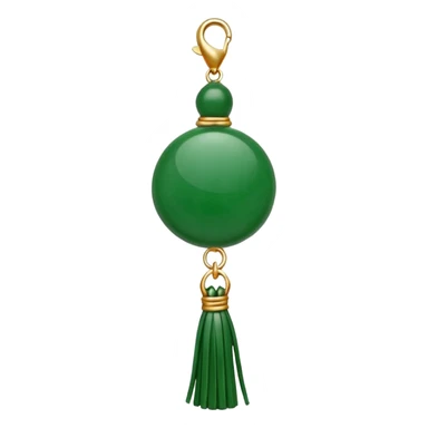 green jade ade tassel pendant sticker