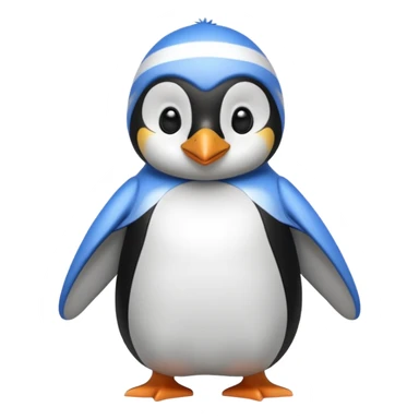 Pinguino con pijama sticker