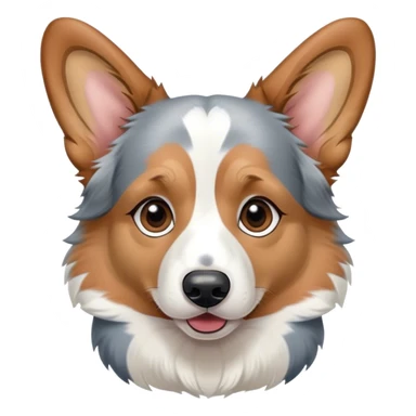 Blue Merle welsh corgi sticker