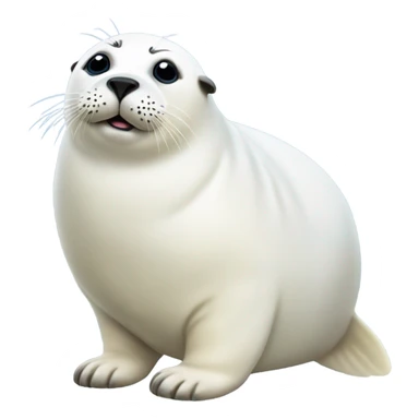 fat harp seal sticker
