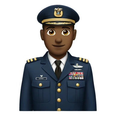 Navy military men with tan skin sticker