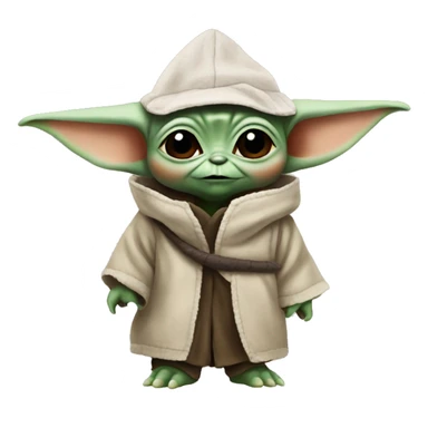 baby Yoda with shark hat sticker