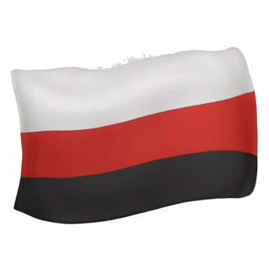 Schwarz weiß rote Fahne  sticker