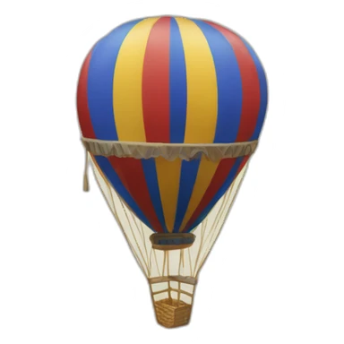 Montgolfière percée sticker