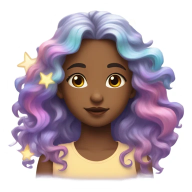 Girl dreaming about unicorns sticker