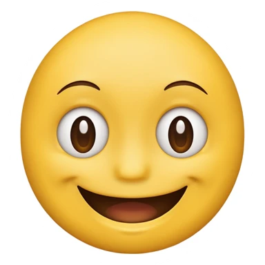Half yellow half brown. No background. Make it look like an emoji. In smiley format. No hair sticker