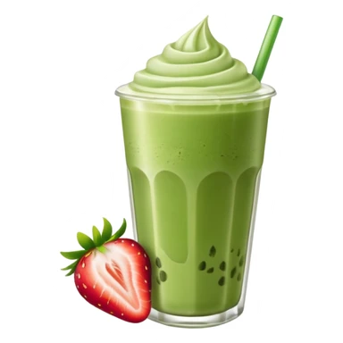 iced matcha latte strawberry  sticker