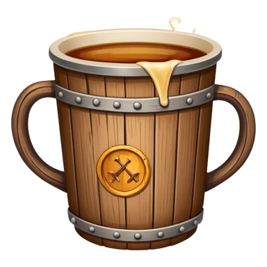 medieval cup spilled ale sticker