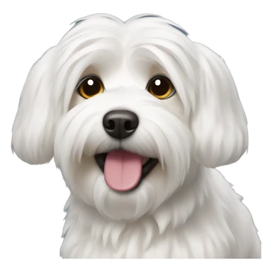 coton de tulear dog emoji sticker