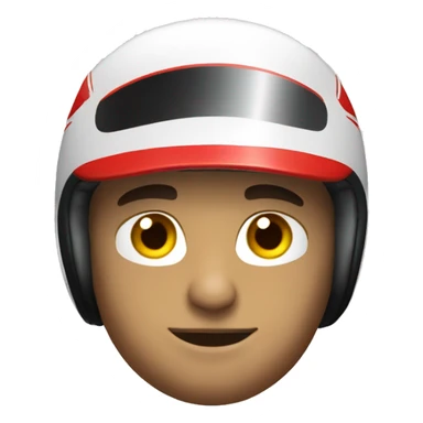 ferrari male racecar driver with helmet sticker