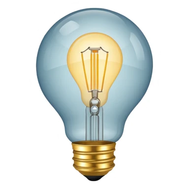 designer light bulb round globe sticker