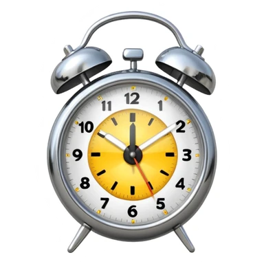 ringing alarm clock sticker