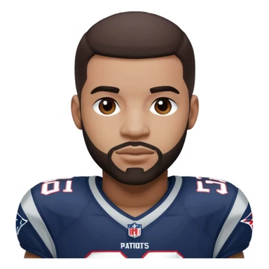 Drake Maye in patriots uniform sticker