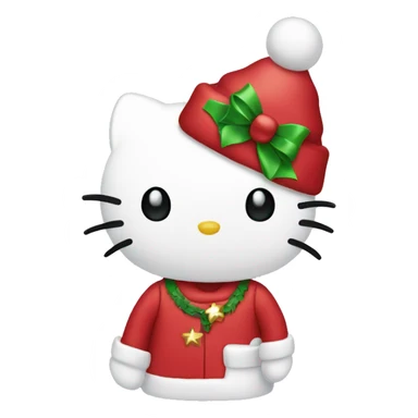 christmas hello kitty  sticker