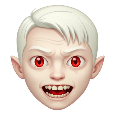 Boy albino vampire sticker