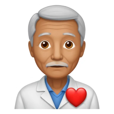 puedes crear una imagen de un abuelo de 63 años con una enfermedad cardiovascular?? sticker