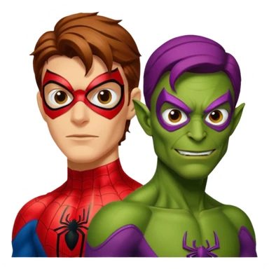 Spiderman's Green goblin classic sticker