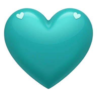 Teal heart with Alana wording sticker