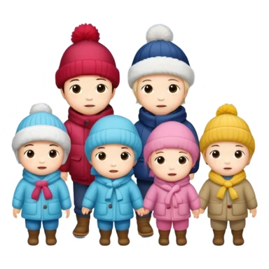 japanese toddlers 
"“Winter Health for Kids: The Role of Vitamin D and Sunlight”
→ Educational and visual – highlight GoCLN Kids line." sticker