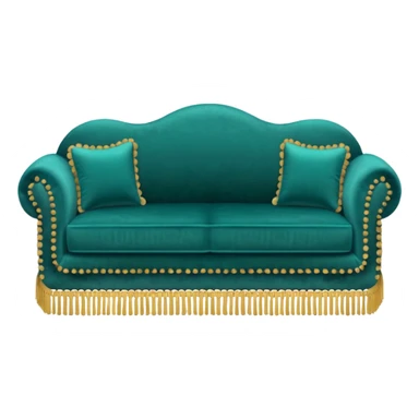 Simple vintage couch aesthetic deco Pillow sticker