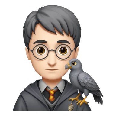buckbeak and harry potter sticker
