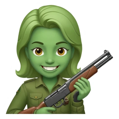 Вару персонаж комикса 13 карт с дробовиком  sticker