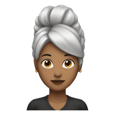 tarotista mujer con pelo negro y flequillo sticker