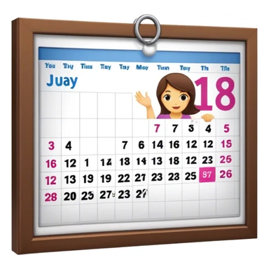 Women's Day Calendar sticker