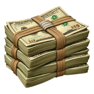 dirty cash stack sticker