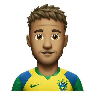neymar jr, with the brazil shirt sticker