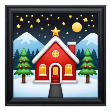 Christmas setting wallpaper style sticker